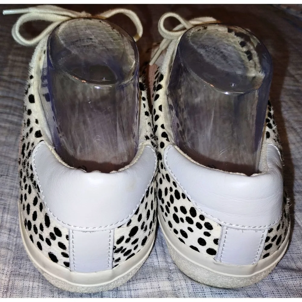 Madewell Sidewalk Low-Top Sneakers in Spot Dot Calf Hair (Size 10)